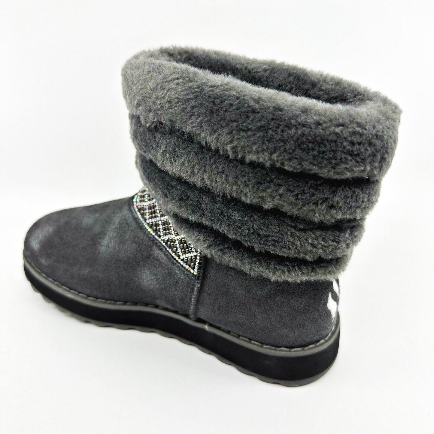 Skechers Keepsakes 2.0 Casual Day Charcoal Womens Size 5 Winter Comfort Boots