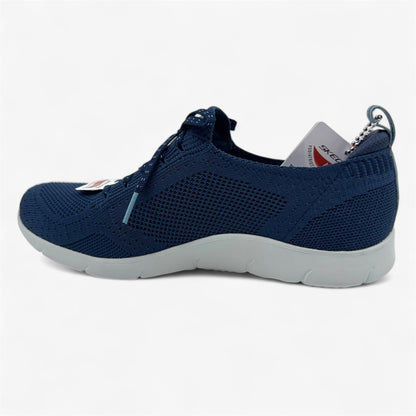 Skechers Arch Fit Refine Freesia Navy Blue Womens Athletic Sneaker