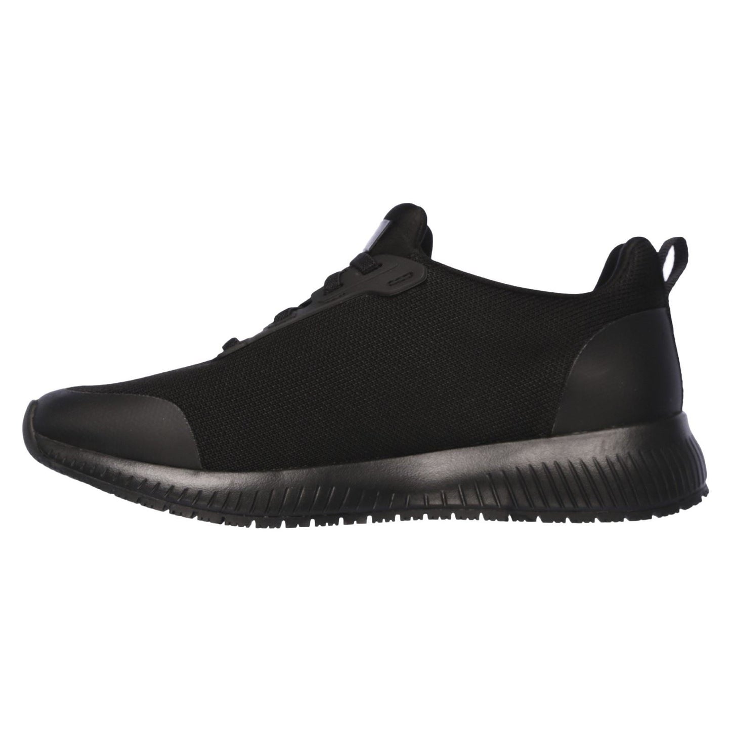 Women's Wide Fit Skechers 77222WEC Squad SR Occupational Trainers - Black