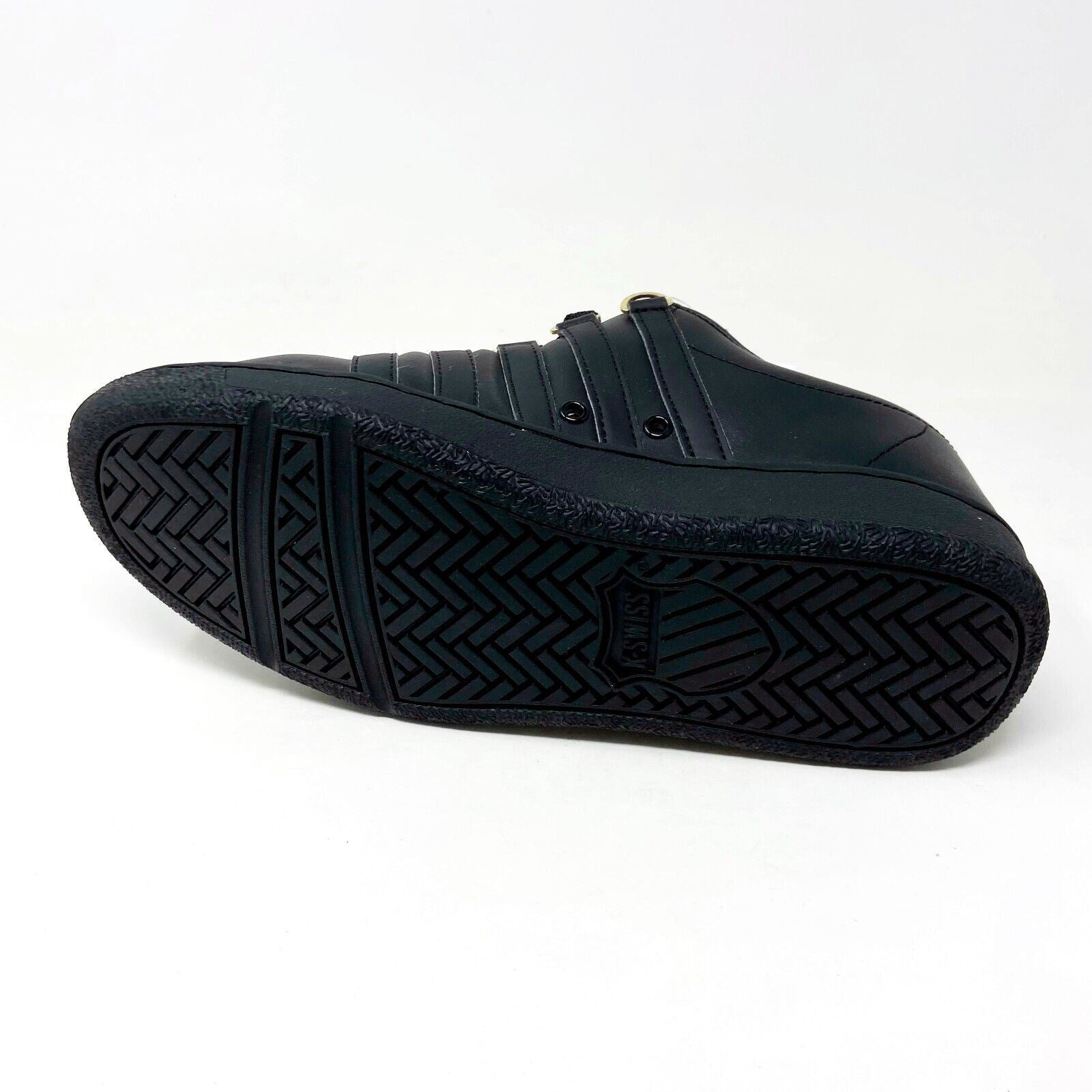 K-Swiss Classic 2000 Black Gold Mens Casual Shoes Sneakers Shoes 06506 015
