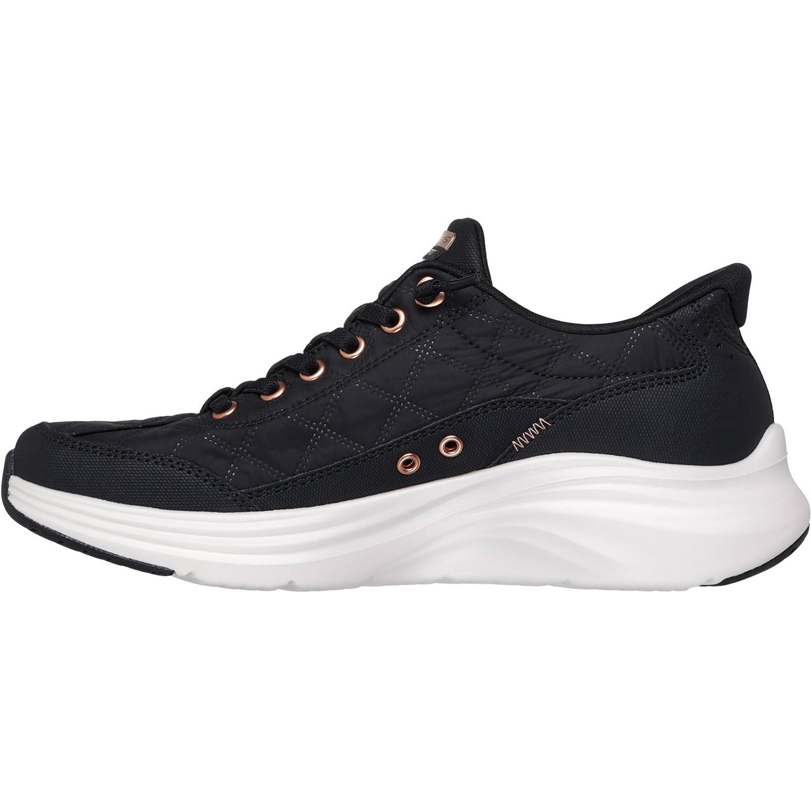 Women's Wide Fit Skechers 150413 Slip-ins Contour Foam Cozy Fit Golden Hour Trainers