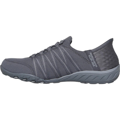 Women's Wide Fit Skechers 100593 Breathe Easy Roll Shoes