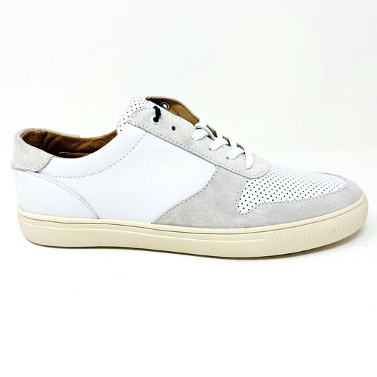 Clae Gregory SP White Leather Cream Mens Premium Casual Sneakers