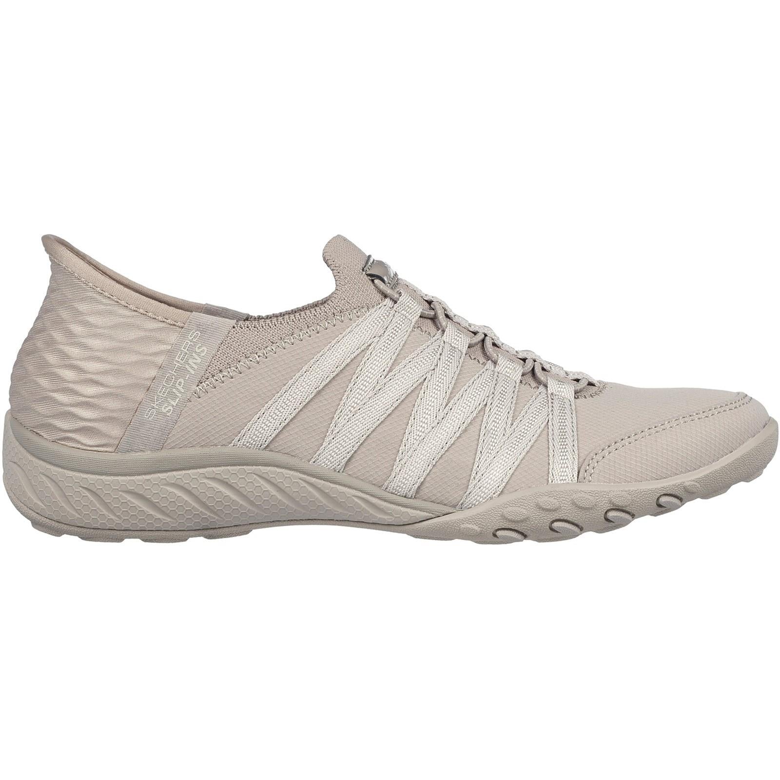 Women's Wide Fit Skechers 100593 Breathe Easy Roll Shoes