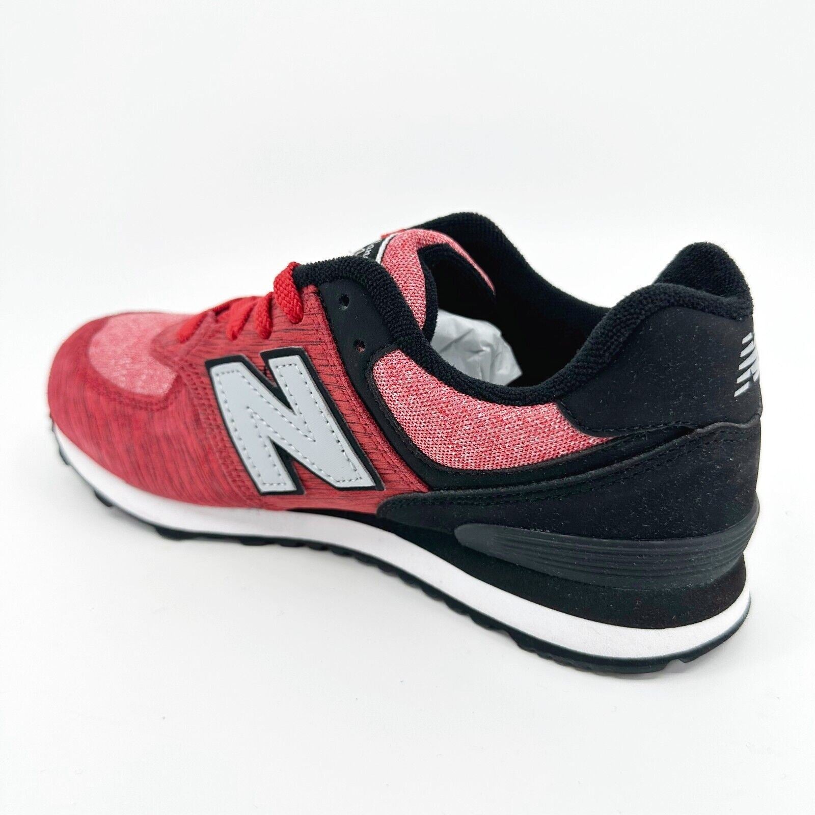 New Balance 574 Classics Sweatshirt Red Black Kids Running Sneakers KL574BEG