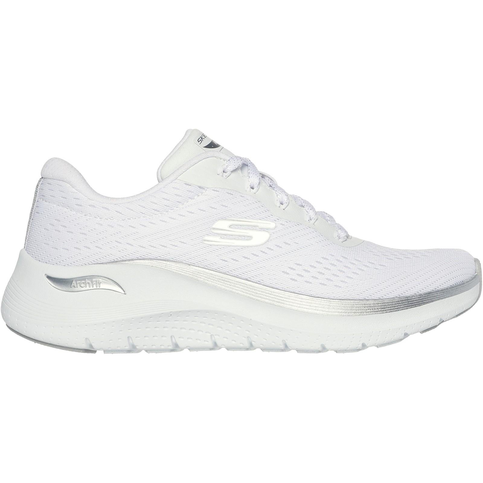 Women's Wide Fit Skechers Arch Fit 150067 2.0 Glow The Distance Trainers