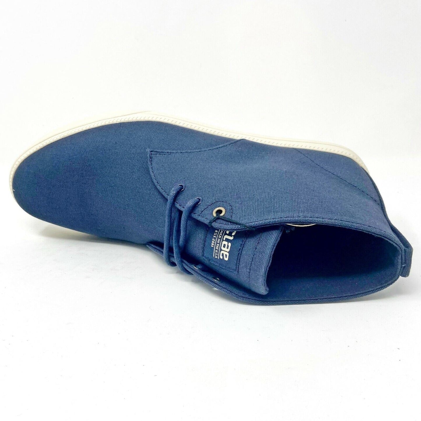 Clae Strayhorn Textile Navy Canvas Mens Premium Casual Shoes