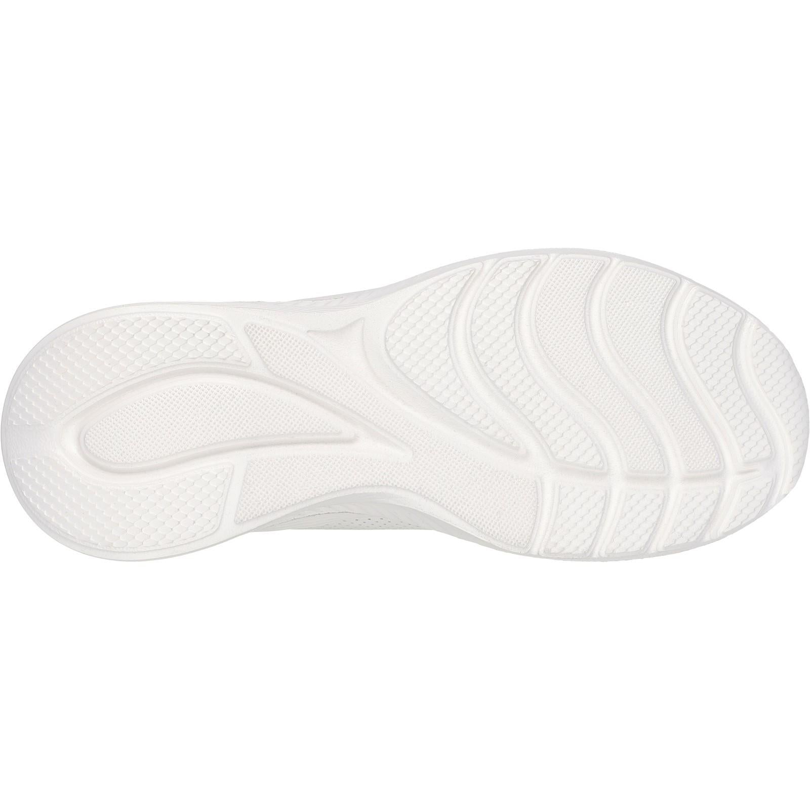 Women's Wide Fit Skechers 117485 Bobs Sport Squad Waves Just Wading Trainers