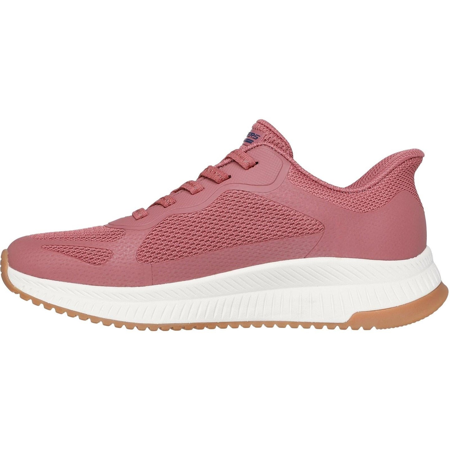 Women's Wide Fit Skechers 117624 Slip-ins Bobs Squad 4 Staple Look Trainers