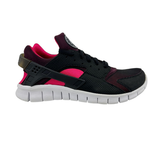 Nike Huarache Free Run Black Red Mahogany Mens Athletic Sneaker