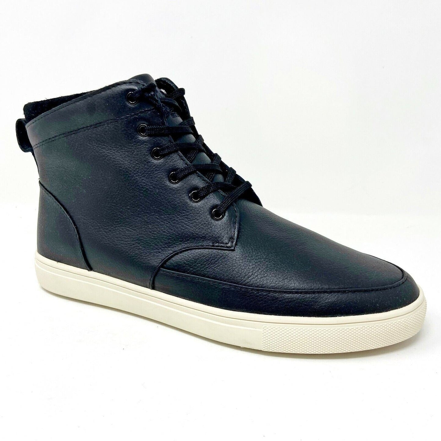Clae Hamilton SP Black Tumbled Leather Mens Premium Mid Casual Sneakers