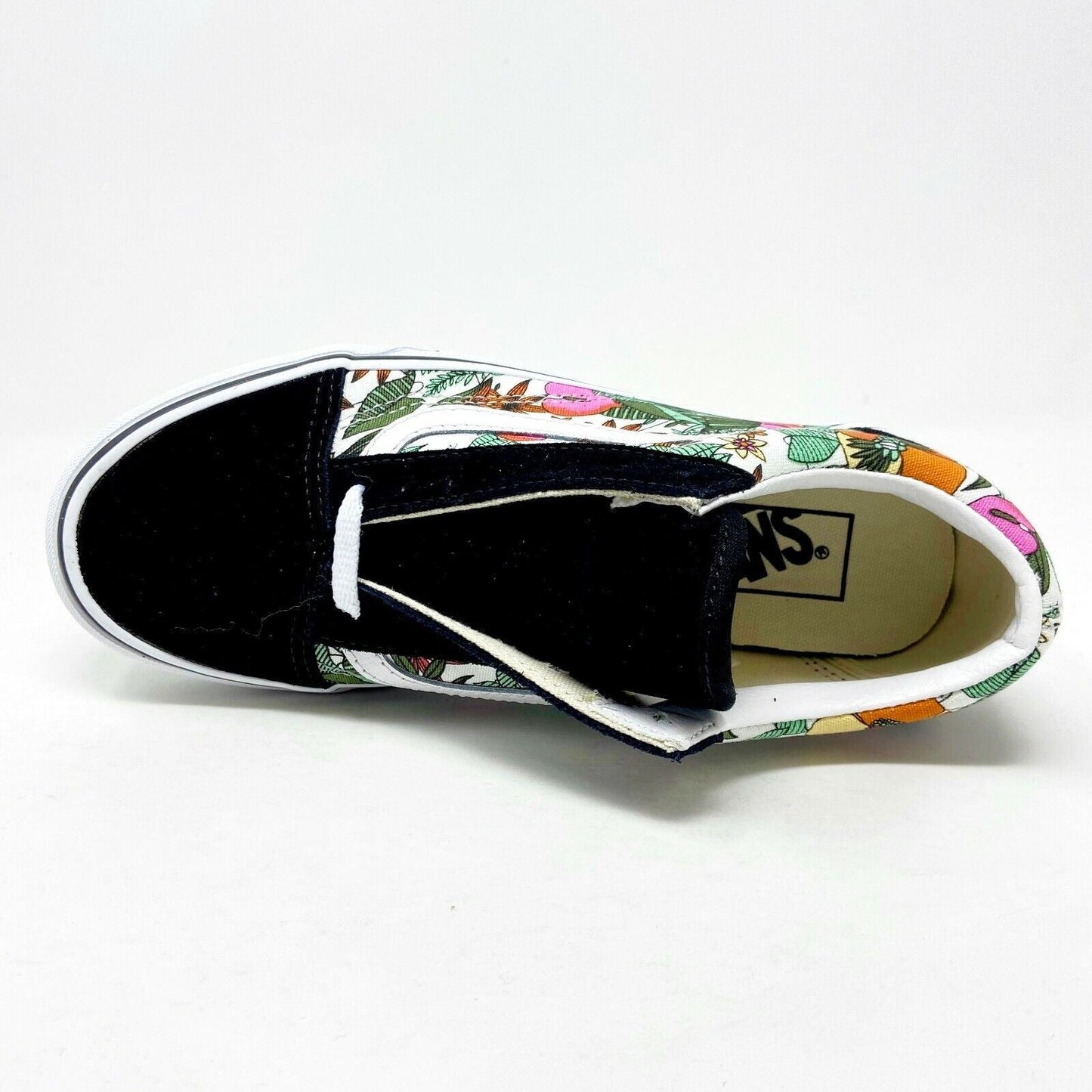Vans Old Skool (Multi Tropical) Black True White Floral Womens Casual Shoes