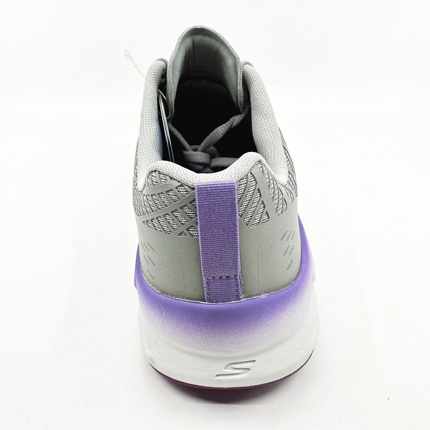 Skechers Go Run Balance 2 Gray Purple Womens Athletic Running Shoes