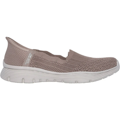Women's Wide Fit Skechers 158980 Slip-ins Seager Believe It Shoes