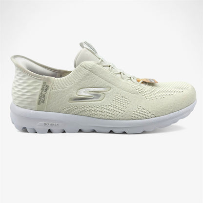 Skechers Go Walk Travel Milan Off White Womens Athletic Sneaker