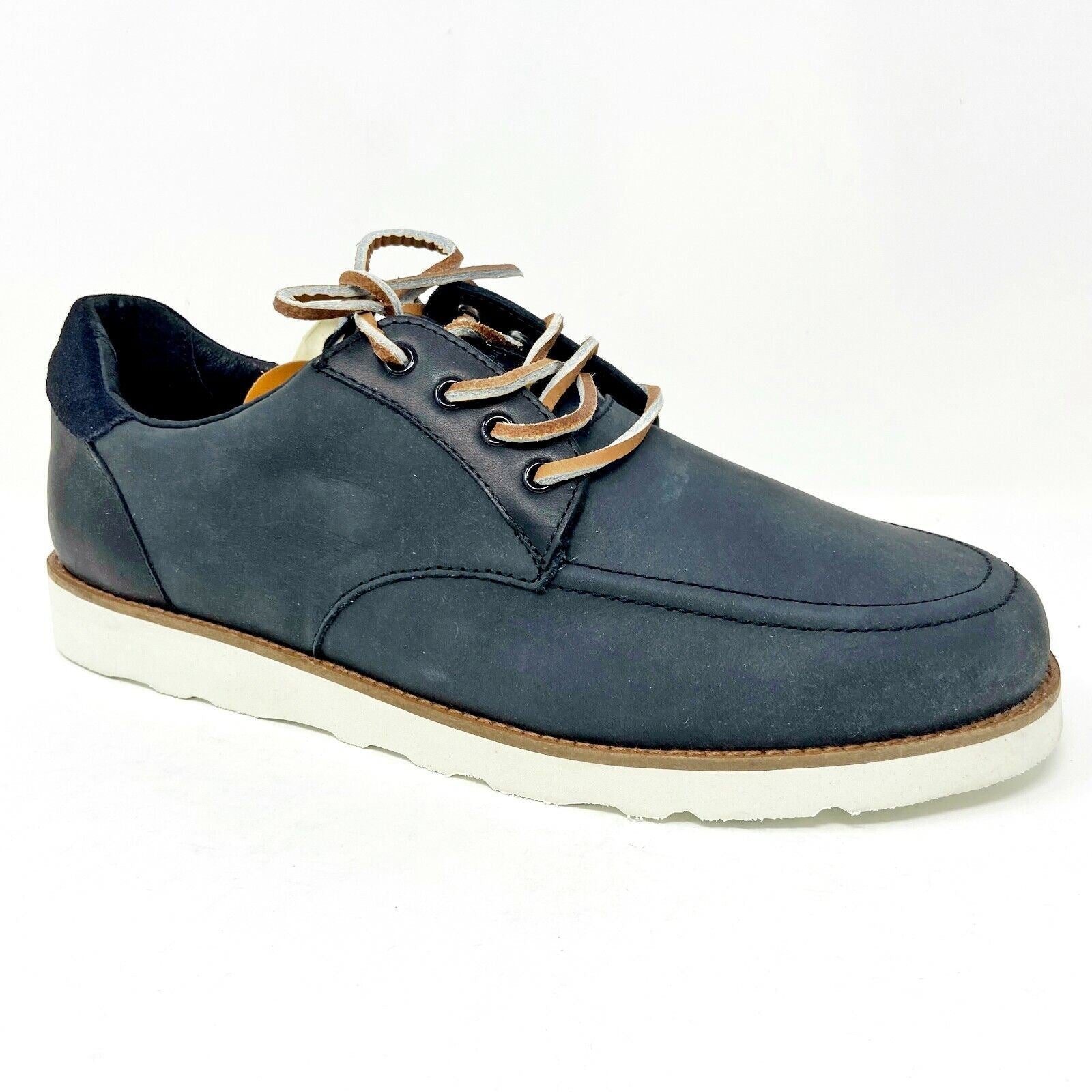 Clae Nicholson Black Leather Vibram Mens Premium Casual Sneakers