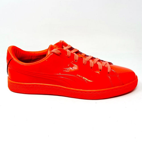 Puma Basket Classic Patent Emboss Red Blast Mens Casual Shoes 362035 01