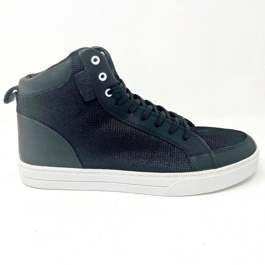 Clae Russell 07 Black Leather Mesh Mens Premium Casual Shoes