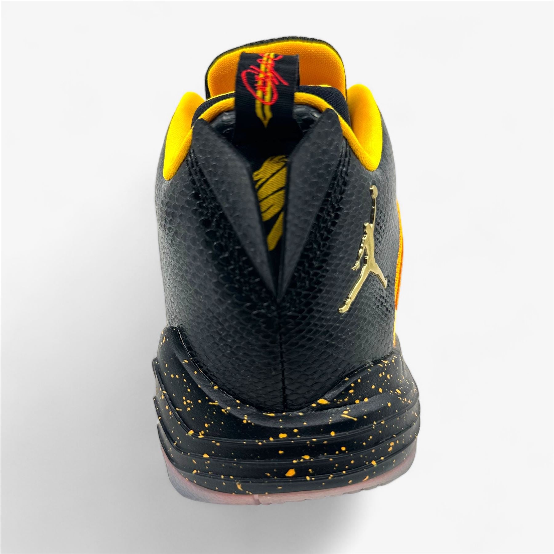 Jordan CP3.IX Black Metallic Gold Laser Orange Infrared Mens Athletic Sneaker
