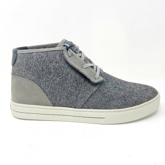 Clae McQueen Charcoal Deep Navy Mens Mid Premium Casual Sneakers