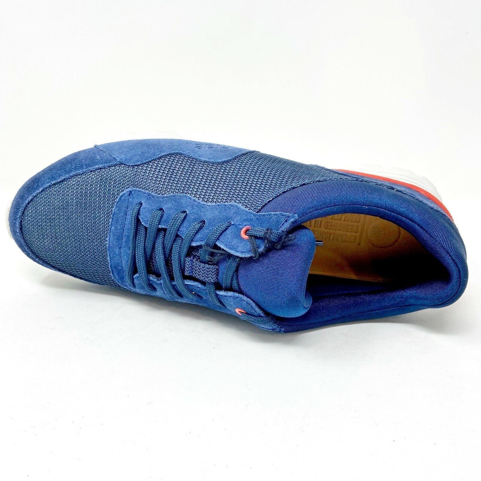Clae Hoffman Midnight Suede Deep Navy Mesh Mens Casual Shoes Sneakers