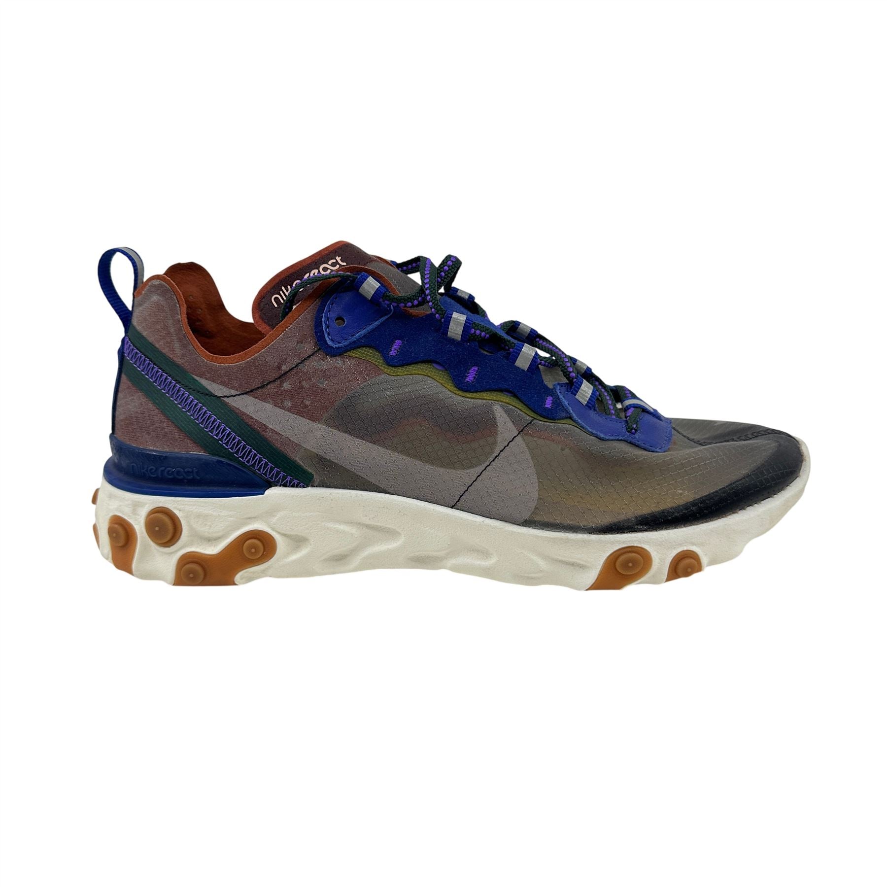 Nike React Element 87 Dusty Peach Atmosphere Grey Mens Athletic Sneaker