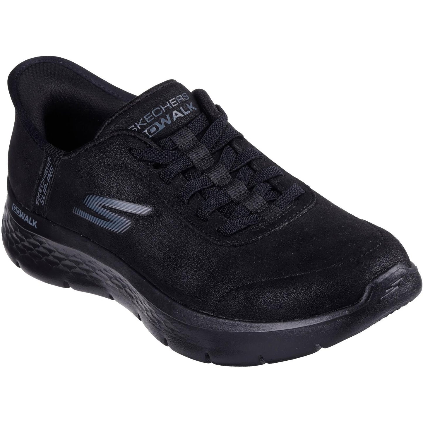 Women's Wide Fit Skechers 124837 Slip-ins Go Walk Flex Mali Trainers