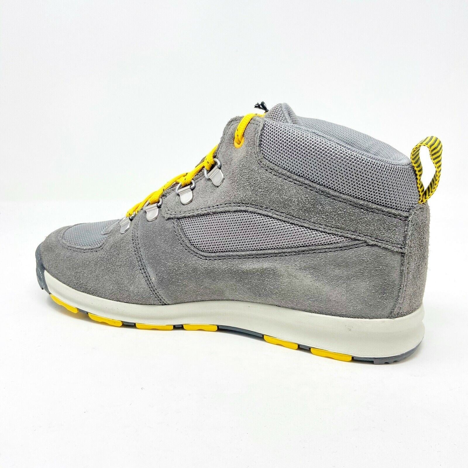 Timberland Earthkeeper GT Scramble Mid Nubuck Gray Yellow Kids Boots 4893R