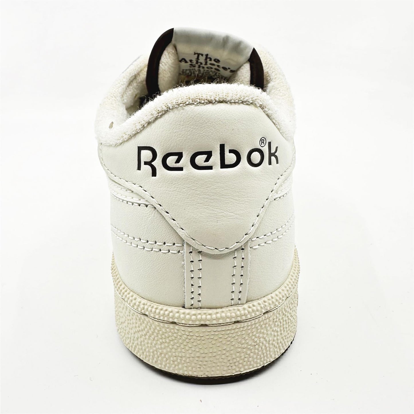 Reebok Club C 85 Vintage Chalk Black Mens Athletic Sneaker