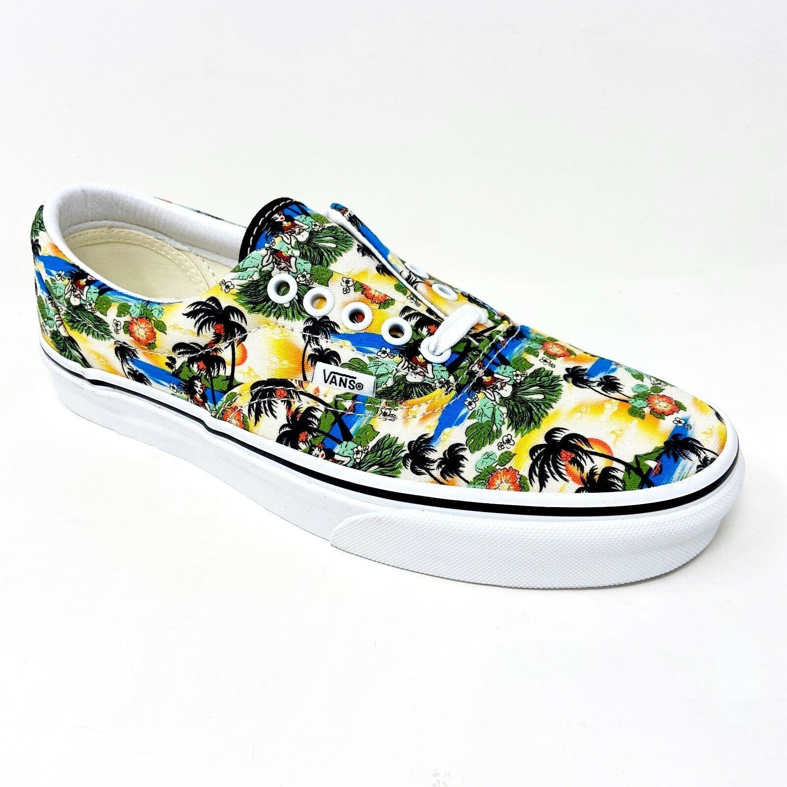 Vans Era (Aloha) Black True White Mens Hawaii Casual Sneakers