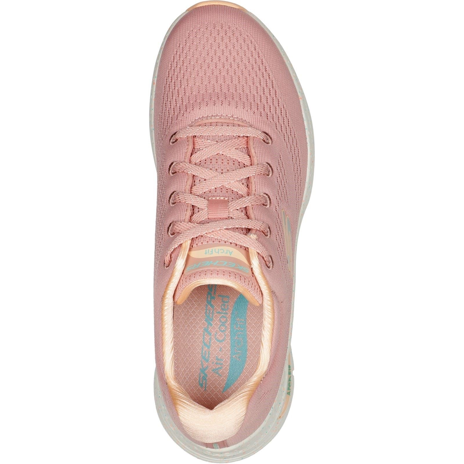 Women's Wide Fit Skechers 149566 Arch Fit Freckle Me Trainers