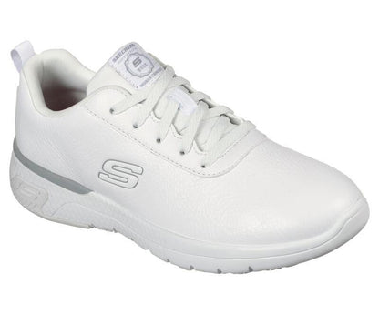 Women's Wide Fit Skechers 108010EC Marsing Gmina Slip Resistant Trainers