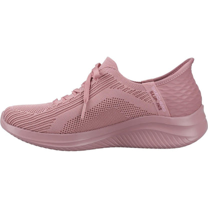 Women's Wide Fit Skechers 150447 Slip-ins Ultra Flex 3.0 Pure Color Trainers