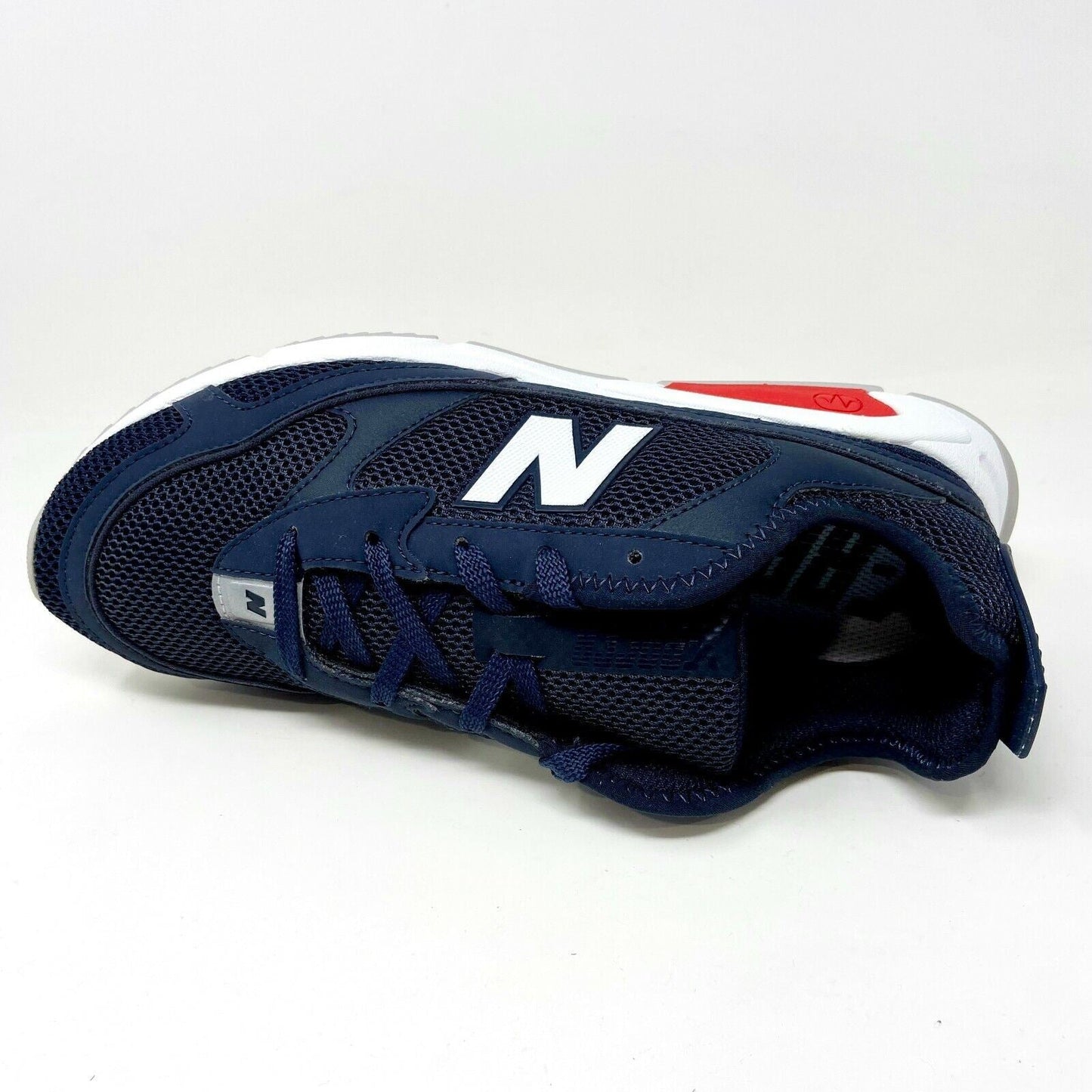 New Balance X-Racer Navy White Red Abzorb Mens Atheltic Sneakers MSXRCJL