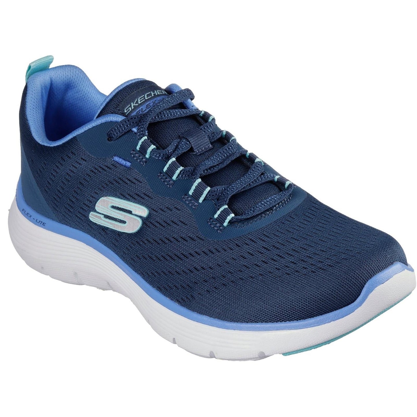 Women's Wide Fit Skechers 150201 Flex Appeal 5.0 New Path Trainer