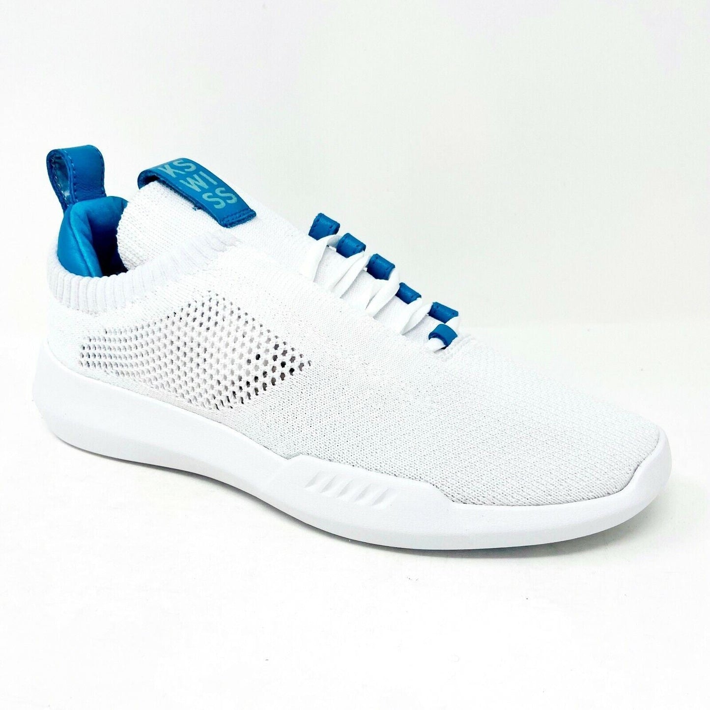K-Swiss Gen K Icon Knit White Blue Moon Womens Athletic Sneakers 95578 192