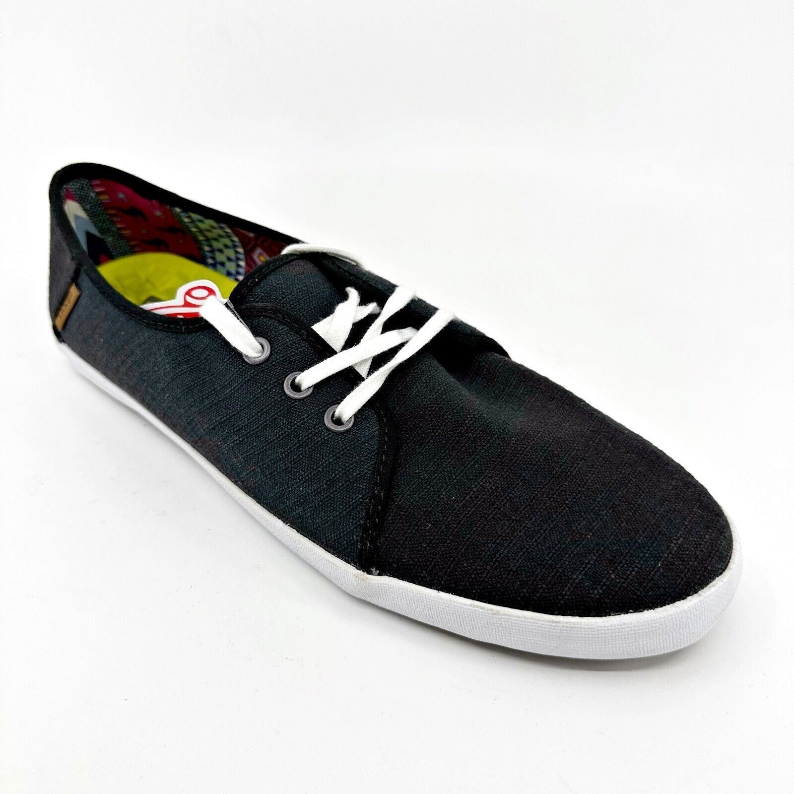 VANS Tazie (Leila) Black White Womens Size 10 Casual Loafer Shoes