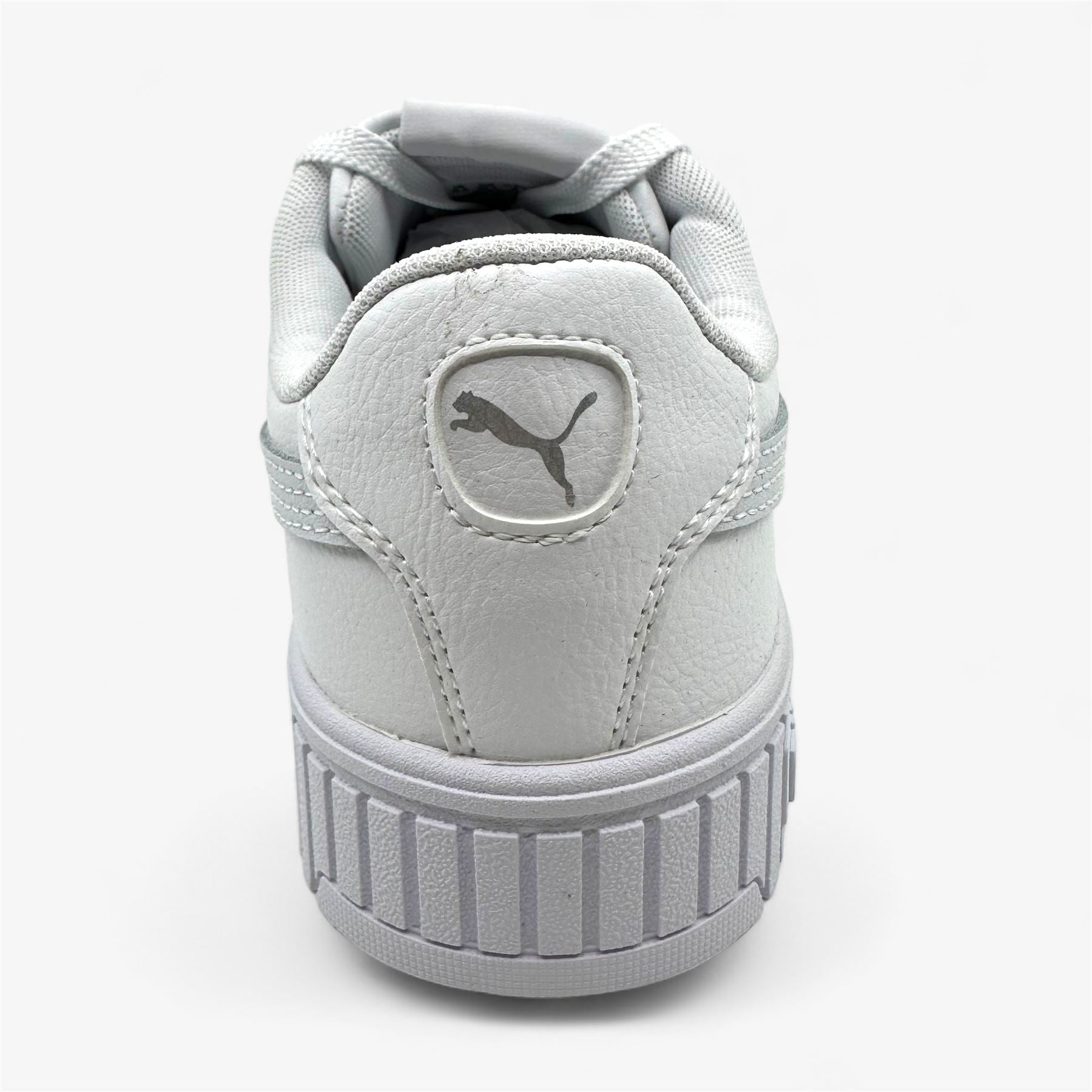 PUMA Carina 2.0 White Silver Womens Athletic Sneaker