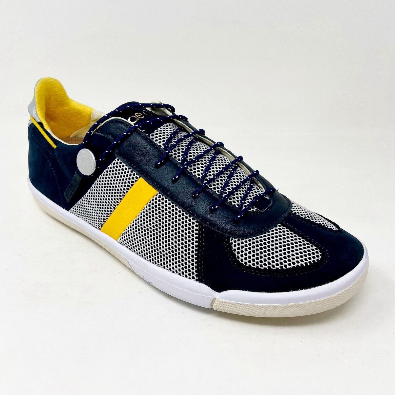 Plae Butler Mood Indigo Navy Mens Full Grain Leather Casual Sneakers 550010 419
