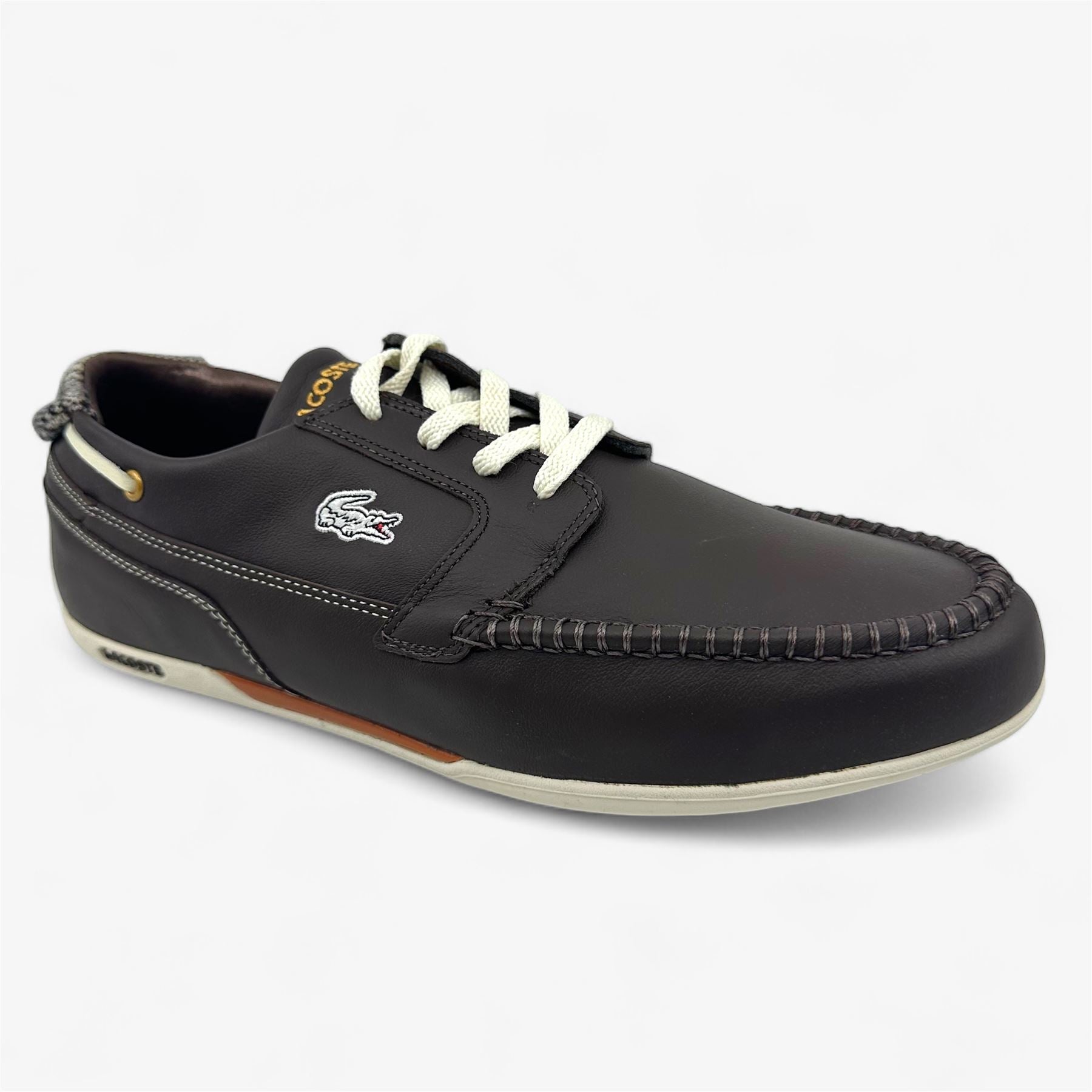 Lacoste Dreyfus CQ 2 US SPM Dark Brown Off White Mens Size 13 Casual Sneaker