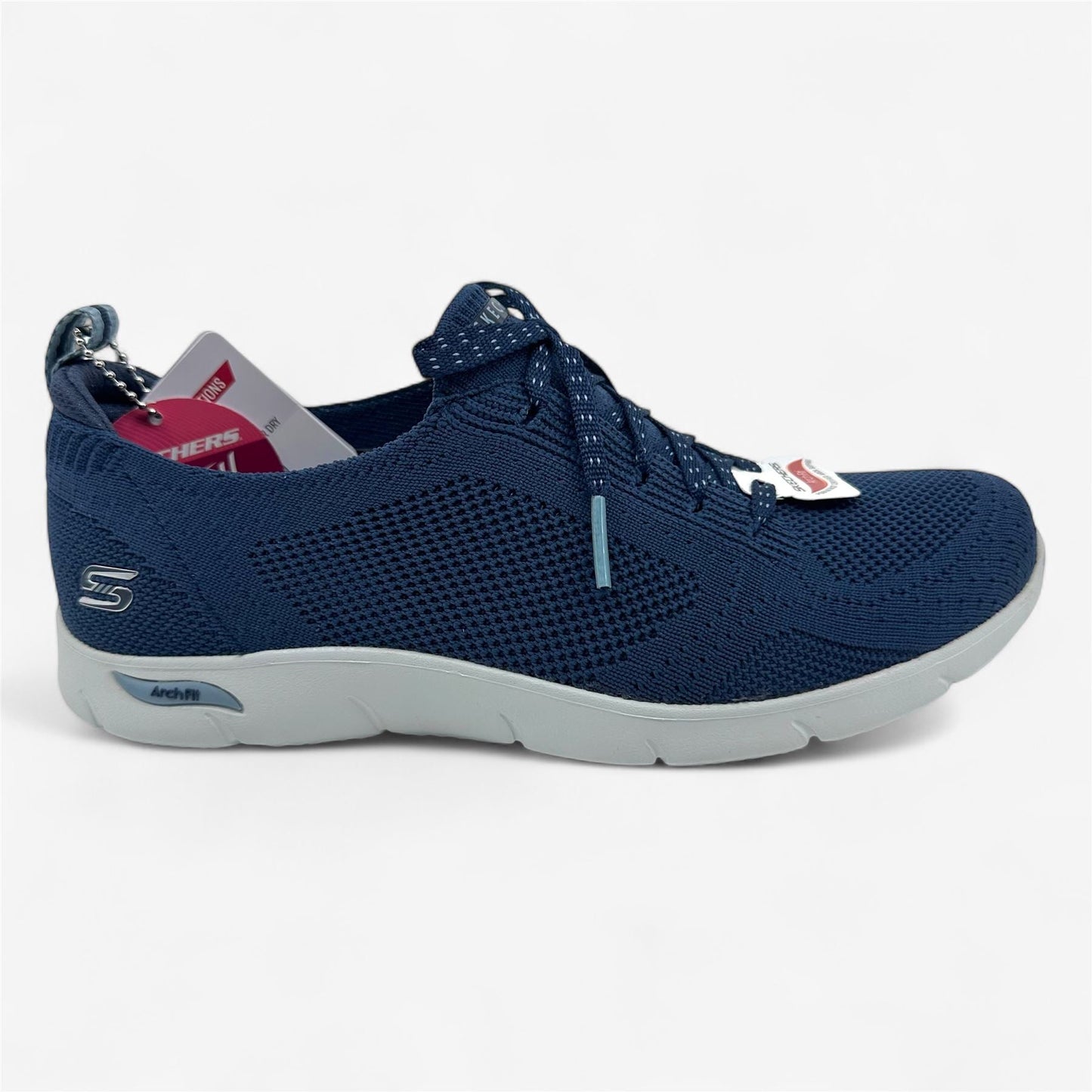 Skechers Arch Fit Refine Freesia Navy Blue Womens Athletic Sneaker