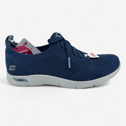 Skechers Arch Fit Refine Freesia Navy Blue Womens Athletic Sneaker
