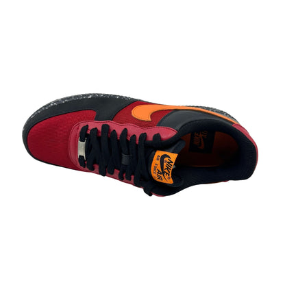 Nike Air Force 1 Premium '07 Red Mandarin Black Mens Athletic Sneaker