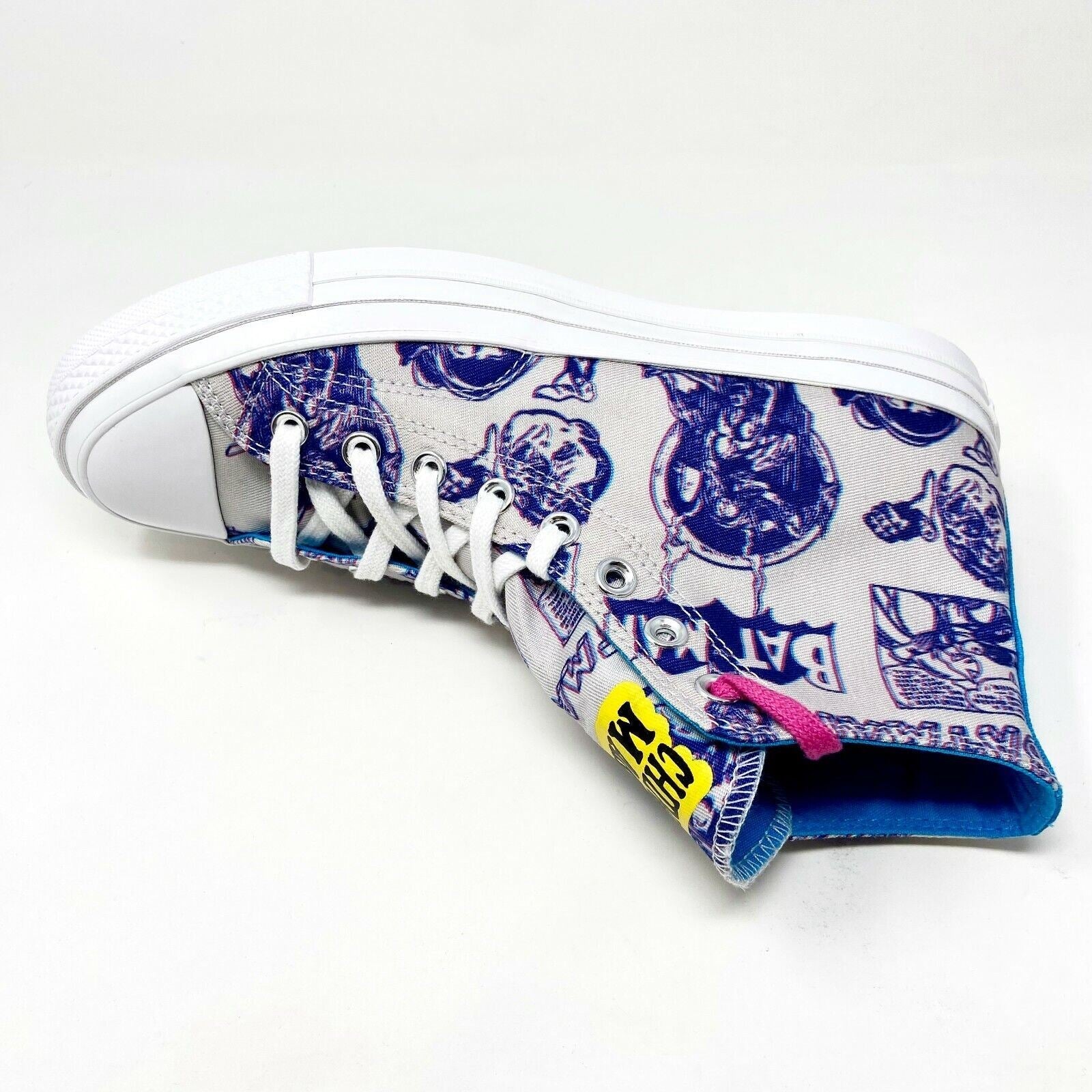 Converse Chinatown Market Chuck 70 Hi White Purple Batman Mens Sneakers 167512C