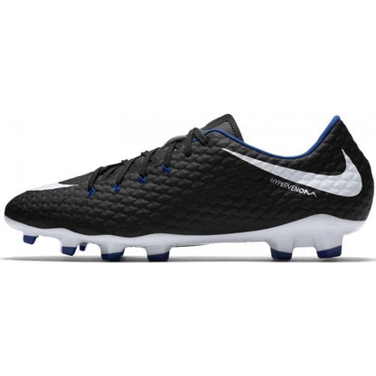 Nike Hypervenom Phelon III FG Black Blue Kids Size 5.5 Soccer Cleats 852595 002