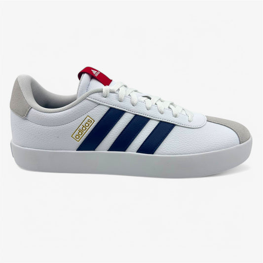 Adidas VL Court 3.0 White Dark Blue Scarlet Mens Size 11.5 Athletic Sneaker