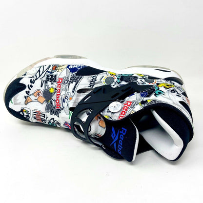 Reebok Pump Court Stricker City Graffiti Black White Mens Shoes Sneakers FW7826
