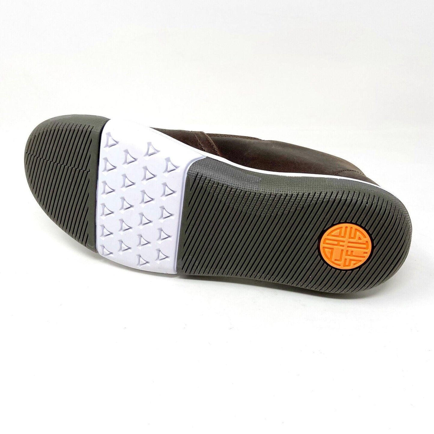 Plae Marten Brown Orange Mens Slip On Leather Sneakers 554100 005