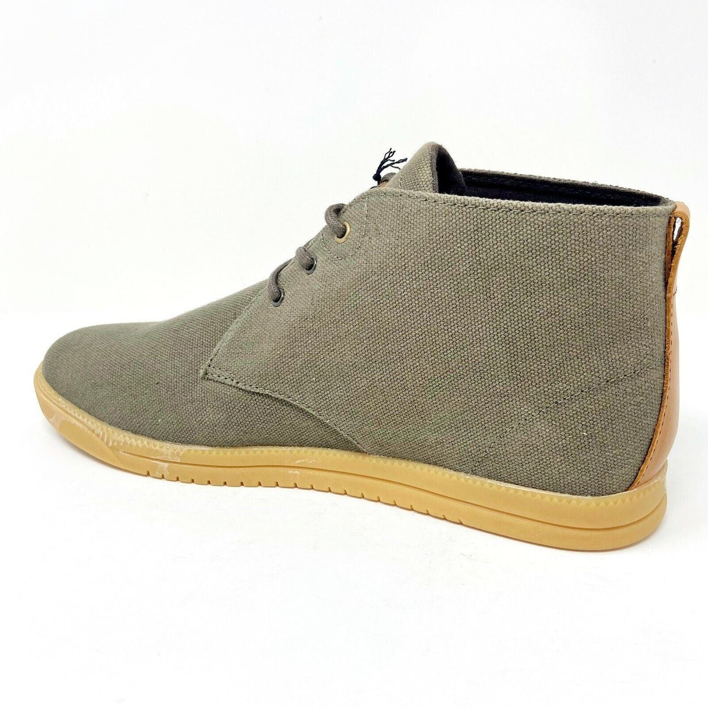 Clae Strayhorn Textile Lichen Beige Canvas Mens Premium Casual Sneakers
