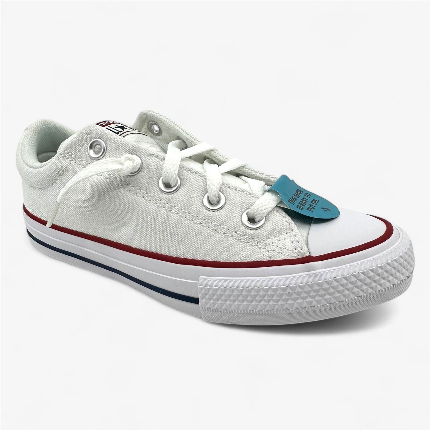 Converse CTAS Street Slip White Garnet Navy Kids Size 3.5 Athletic Sneaker